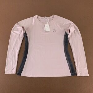 Reel Skipper Women's Size Large Pink Gray Long Sleeve Vented Performance Top New